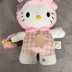 Hello Kitty Pink and White Checkered Plush